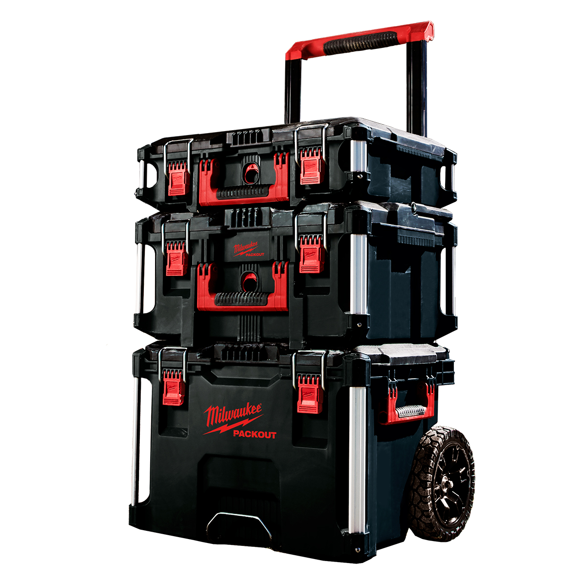 Milwaukee PACKOUT Modular Storage System – Heavy Duty Rolling Stack