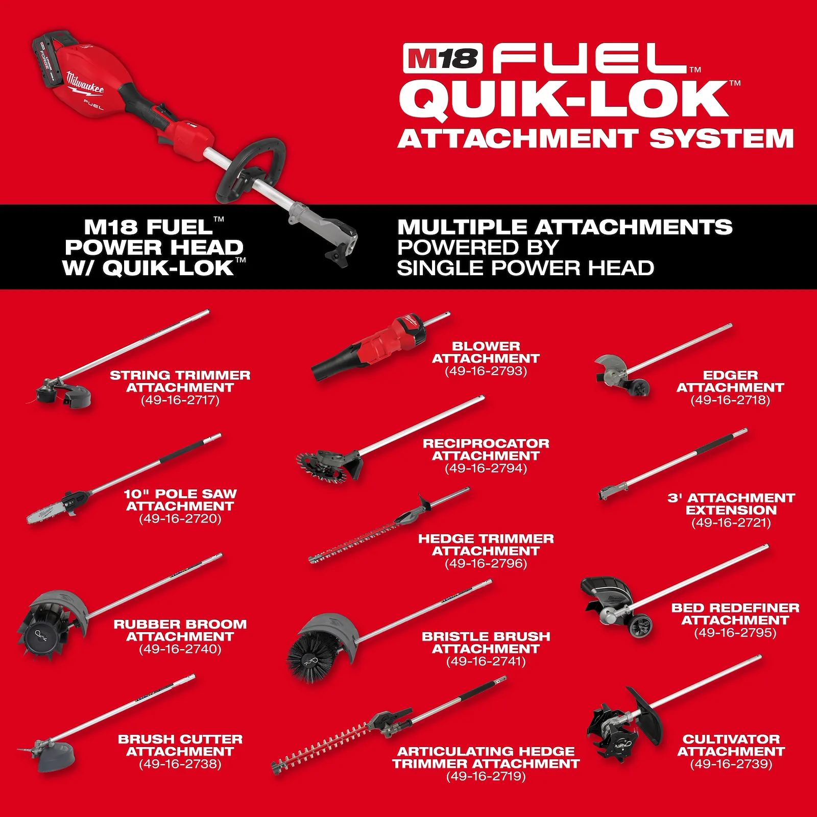 M18 FUEL™ QUIK-LOK™ Rubber Broom - Image 2