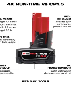 M12™ REDLITHIUM™ XC6.0 Battery
